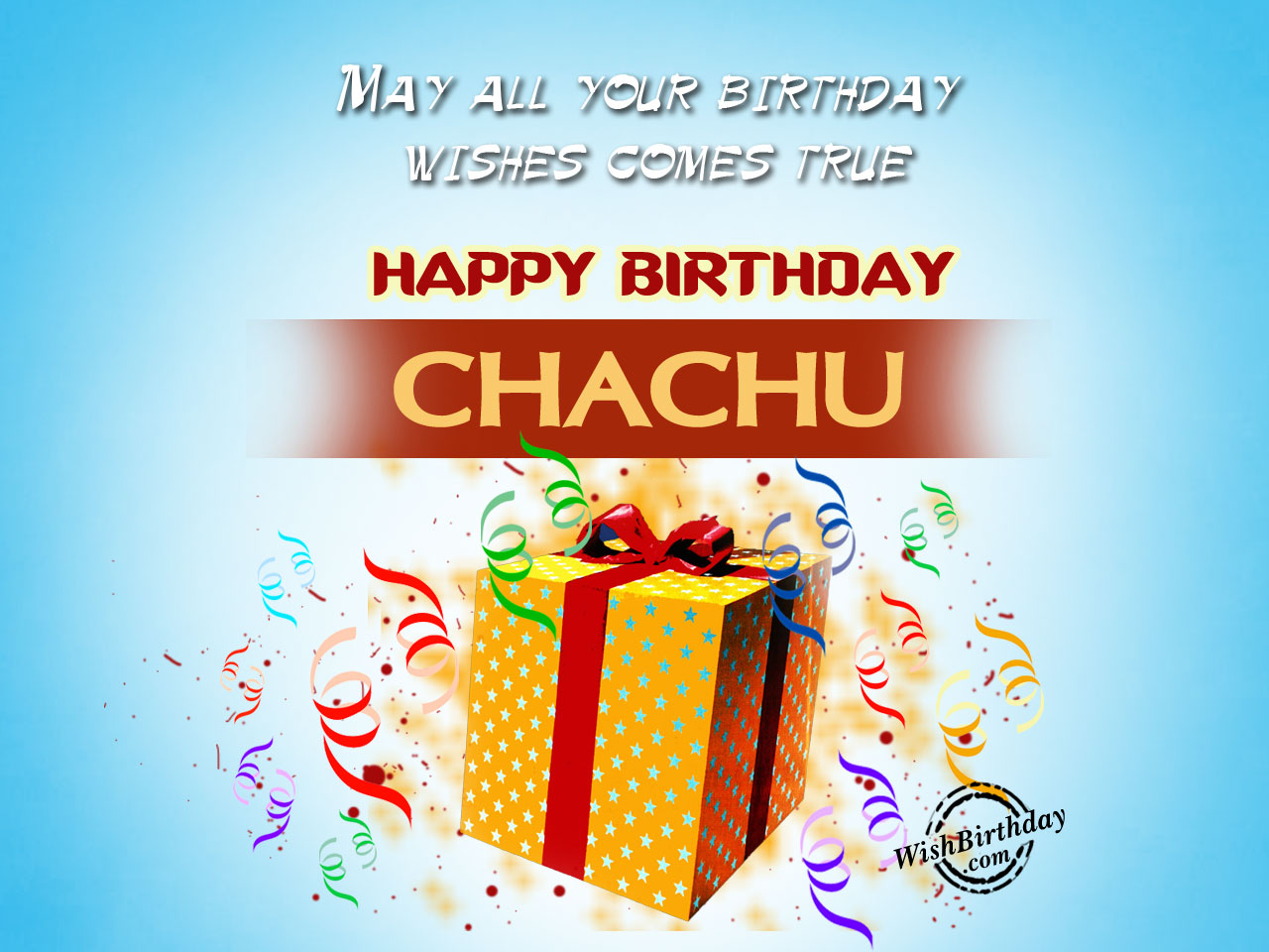 Chachu May All Your Birthday Dreams Comes True Image