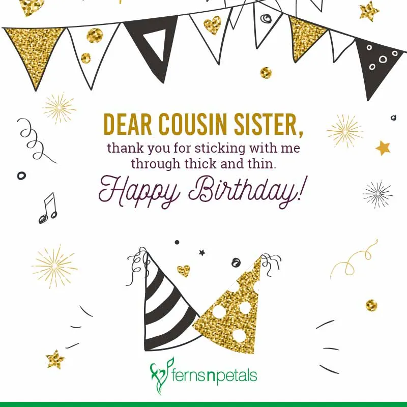 Dear Cousin Sister Happy Birthday Picture