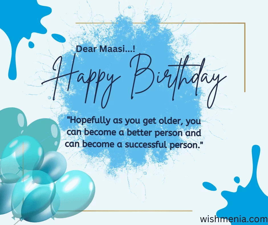 Dear Maasi Happy Birthday Status