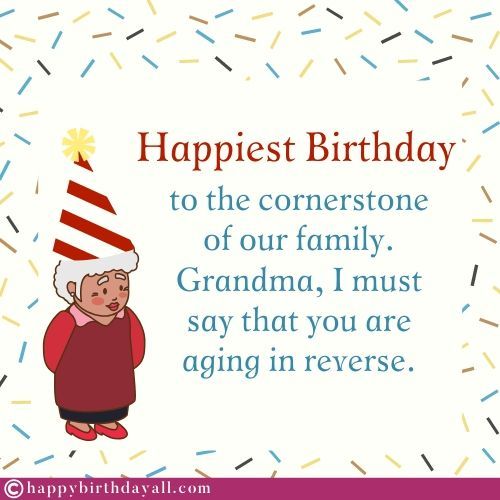 Happiest Birthday Wish For Grandmother Photo