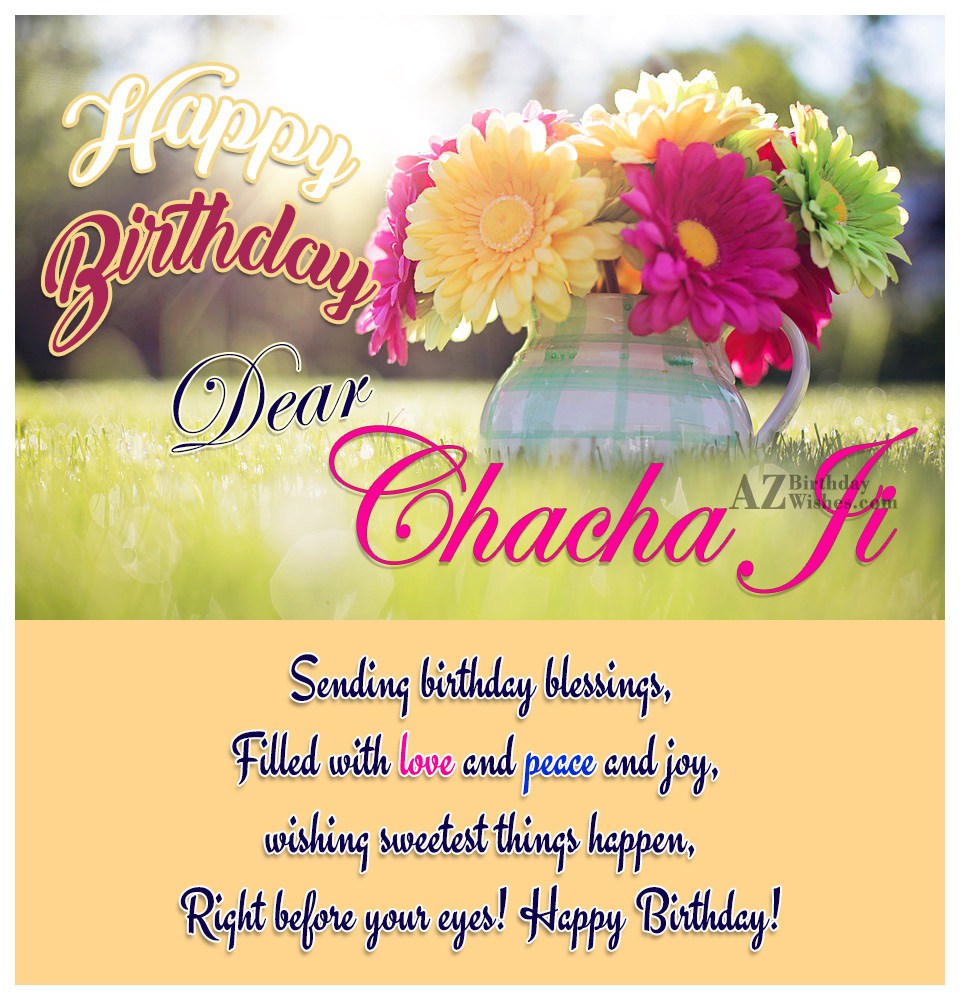 Happy Birthday Dear Chachaji Pic