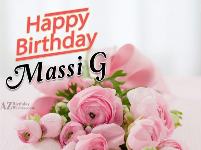 Happy Birthday Massi G Photo