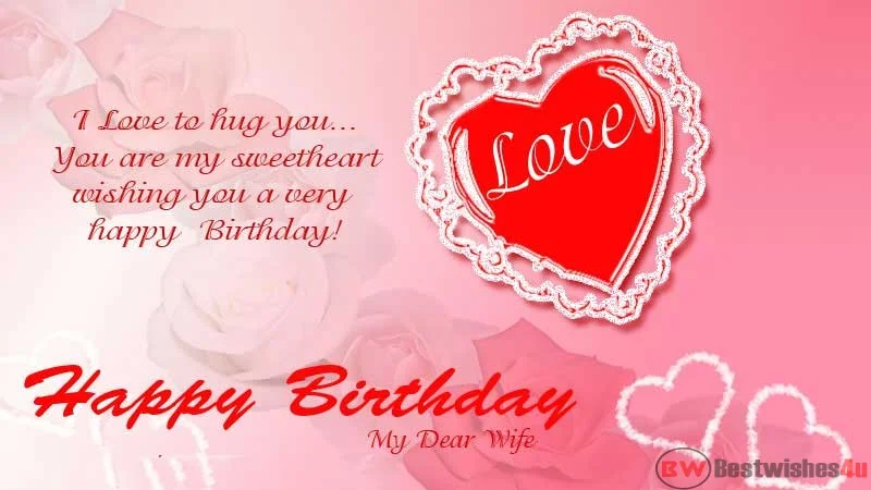 Happy Birthday My Dear Wife Image
