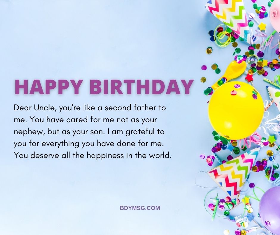 Happy Birthday To My Sweet Uncle Status