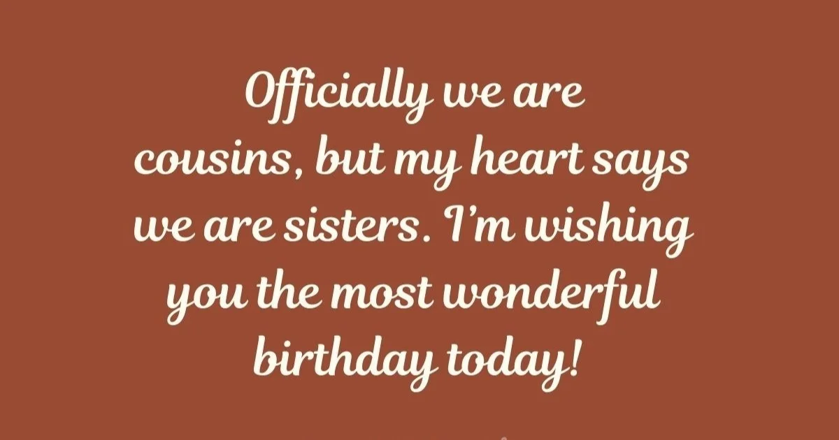 Happy Birthday To My Wonderful Cousin Sister Photo