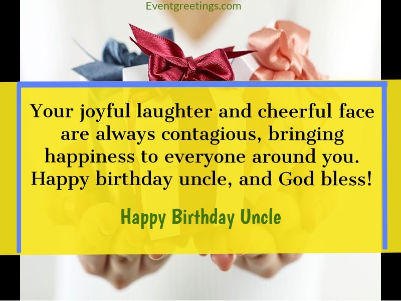 Happy Birthday Uncle God Bless You Picture