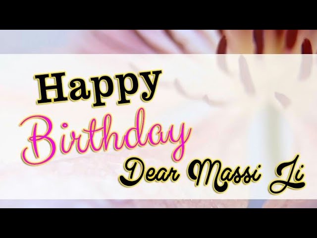 Happy Birthdray Dear Masiji Photo