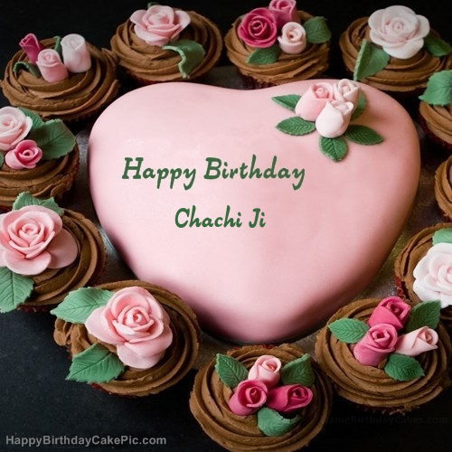 Pink Birthday Cake For Chachi Ji