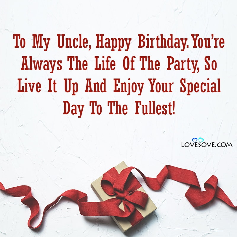 To My Uncle Happy Birthday Picture