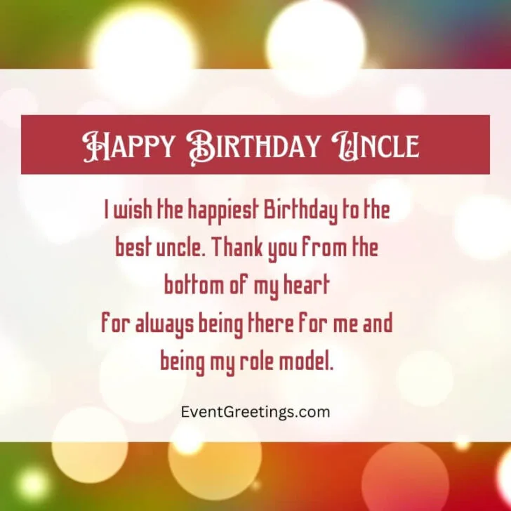 Wish You A Very Happy Birthday Uncle Pic