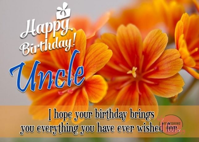 Wishing You A Very Happy Birthday Uncle God Bless You Status