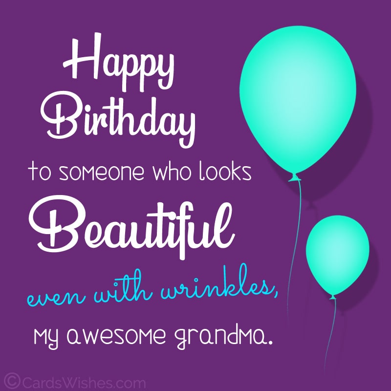 Sweet Happy Birthday Wish For Grandmother