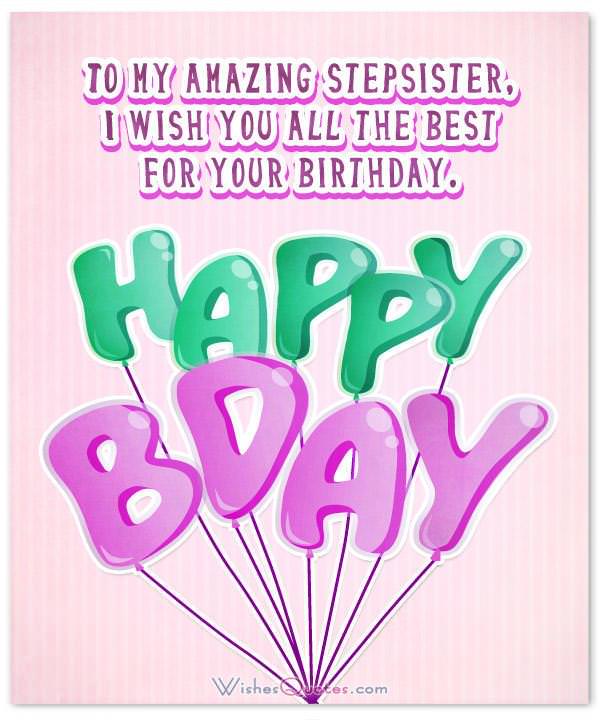 Amazing Stepsister Happy Birthday Pic