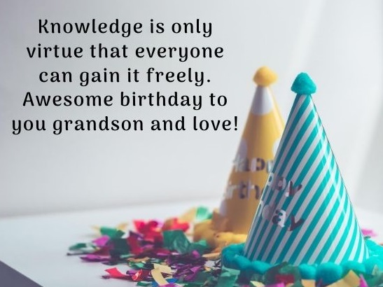 Awesome Birthday To You Grandson Photo