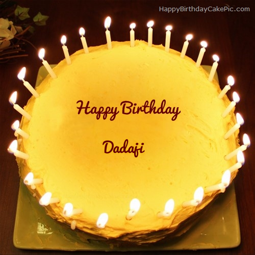 Candles Birthday Cake For Dadaji Picture