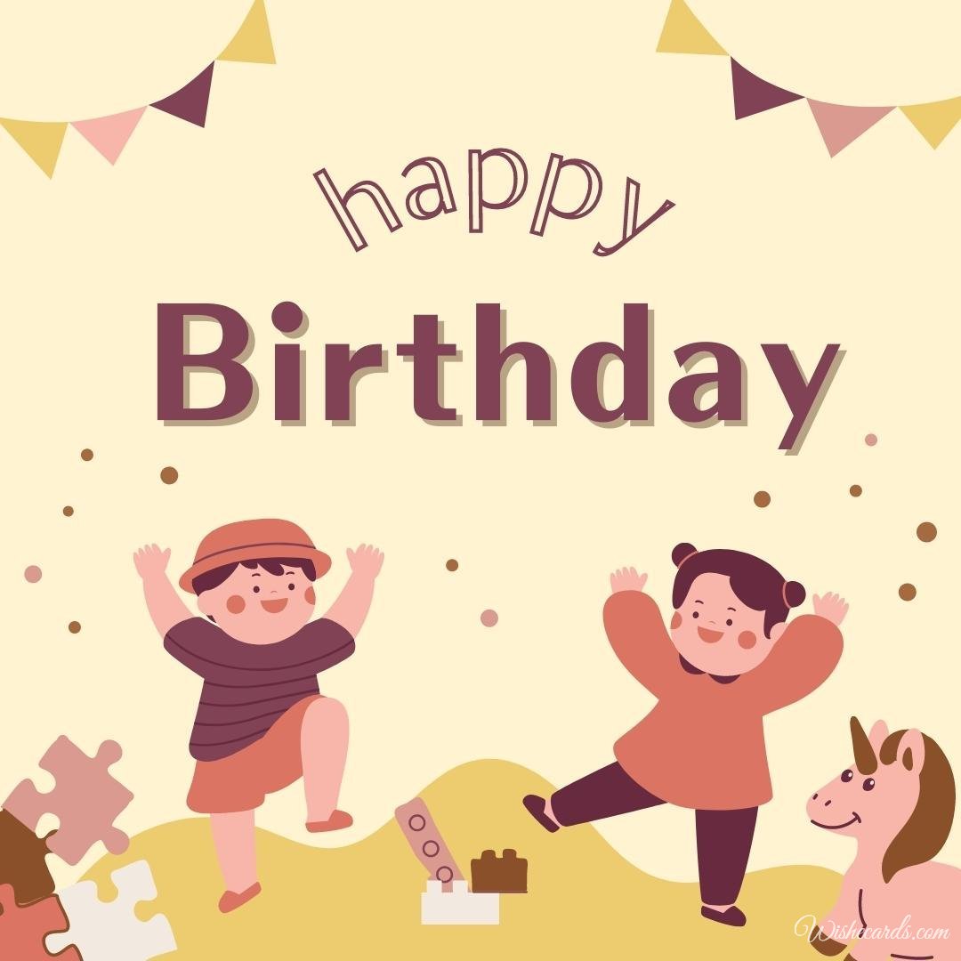 Cartoon Birthday Ecard