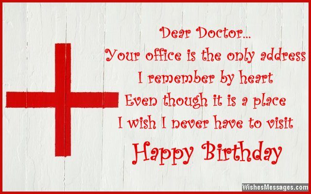 Dear Doctor Happy Birthday Pic