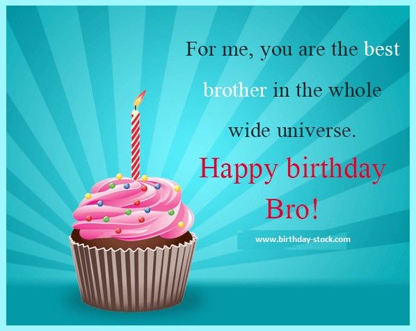 For Me You Are The Best Brother Happy Birthday Bro Image