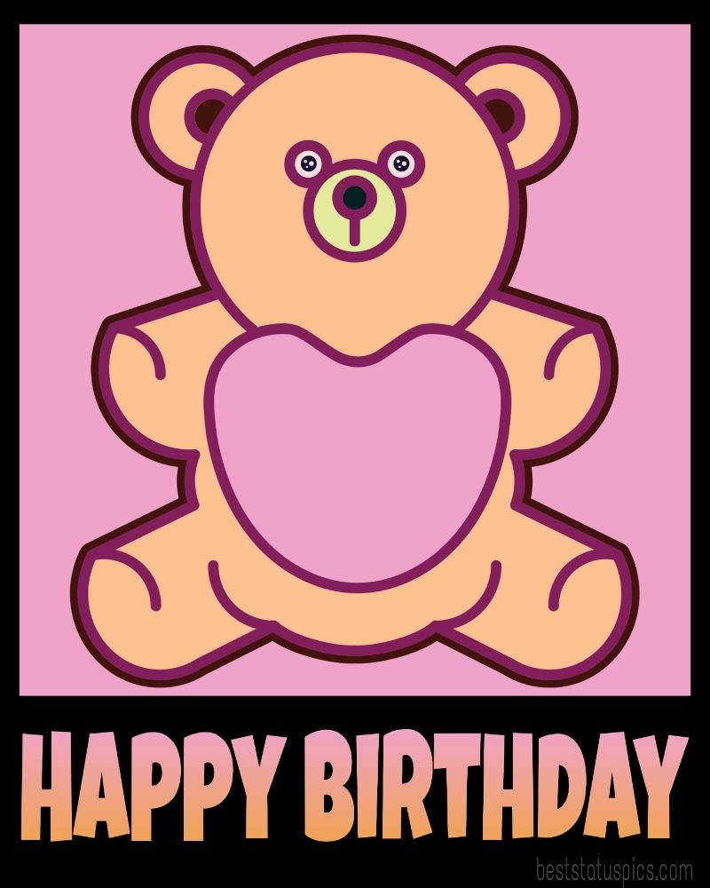 Happy Birthday Cartoon Wish Pic