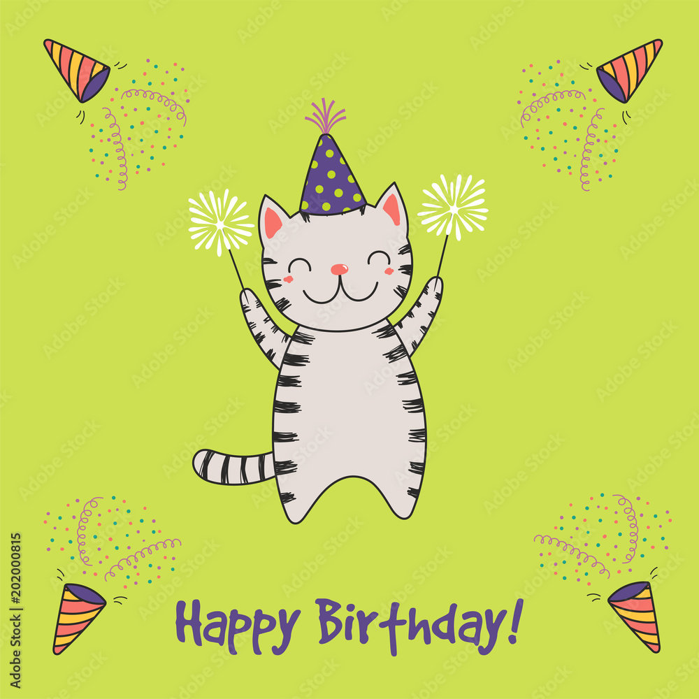 Happy Birthday Cat Pic