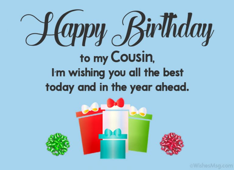 Happy Birthday Cousin I'm Wishing You The Best Image