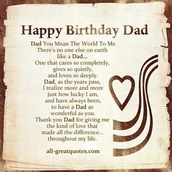 Happy Birthday Dad You Mean Lot To Me Status