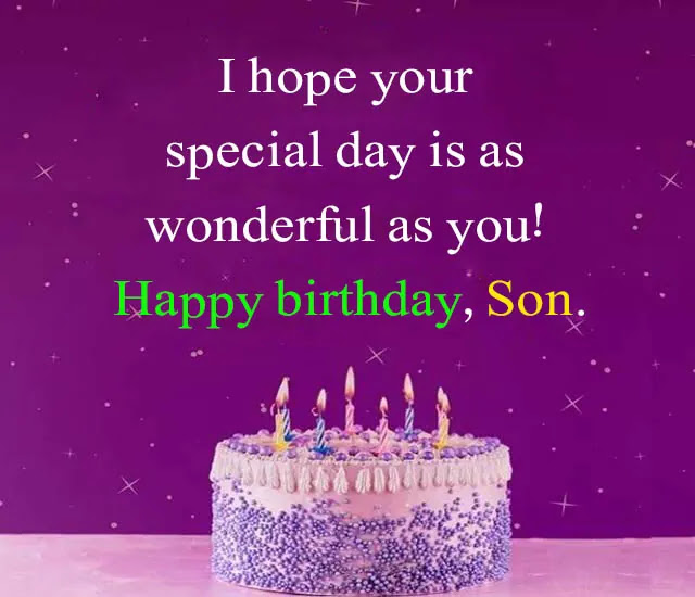 Happy Birthday Dear Son Have A Winderful Day