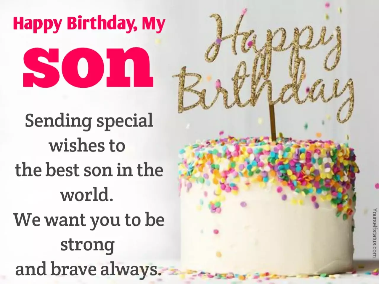 Happy Birthday Dear Son Sending Special Wishes To The Best Son Image