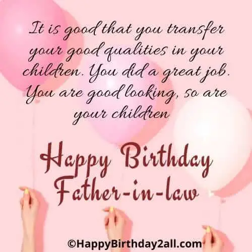 Happy Birthday Father In Law Have A Beautiful Day Image