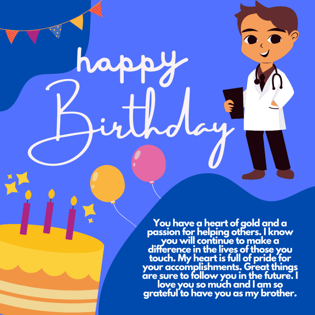 Happy Birthday For My Doctor Brother Image