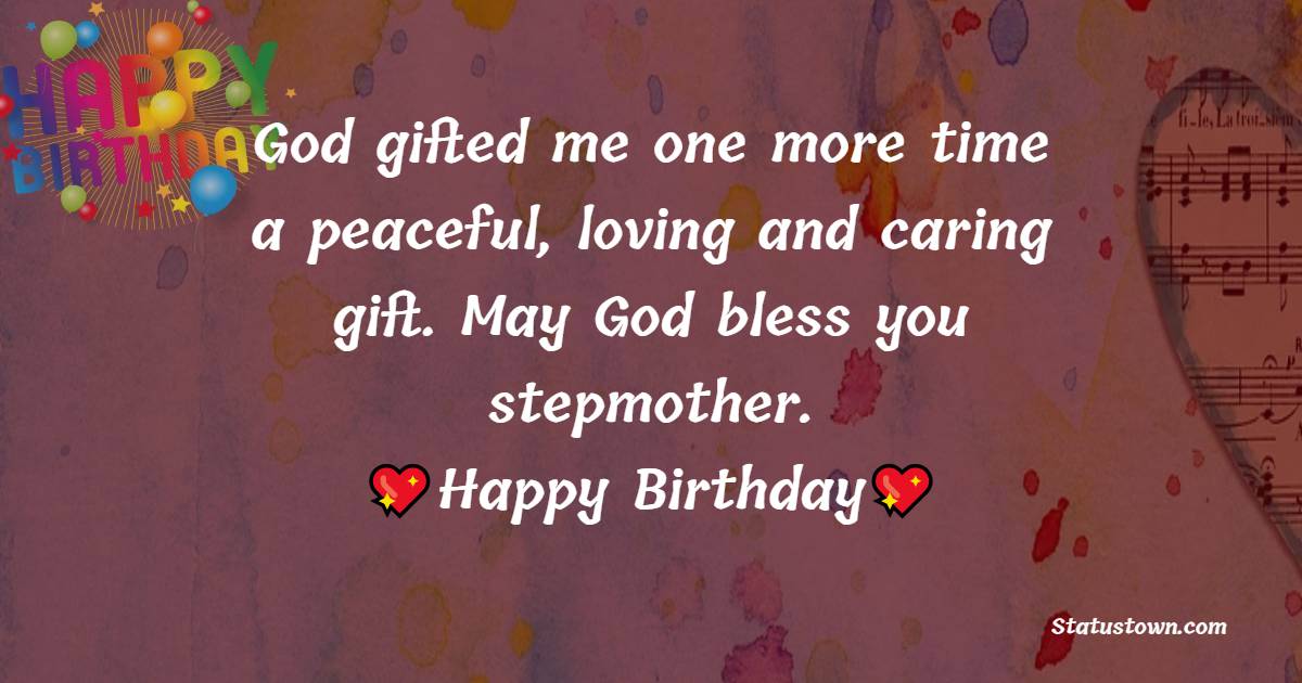 Happy Birthday May God Bless You Step Mother