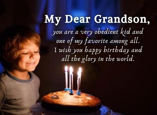Happy Birthday My Dear Grandson Status