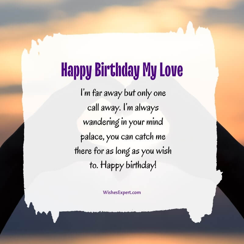 Happy Birthday My Love Status