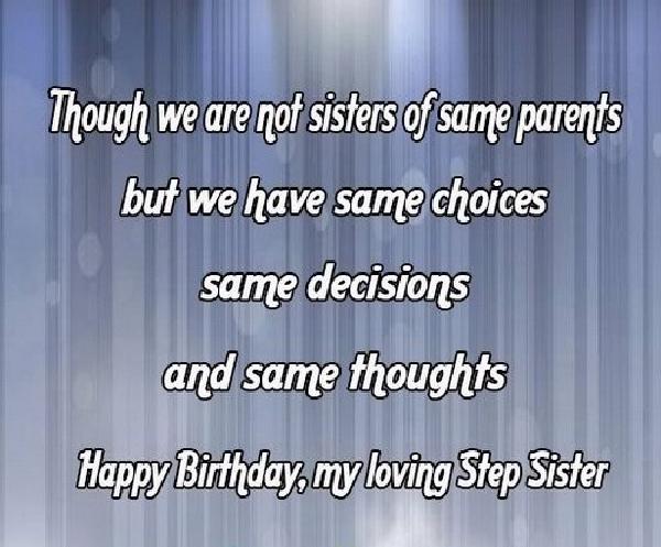 Happy Birthday My Loving Step Sister Photo