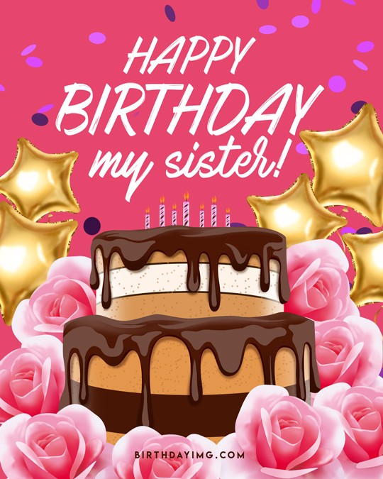 Happy Birthday My Sister Status