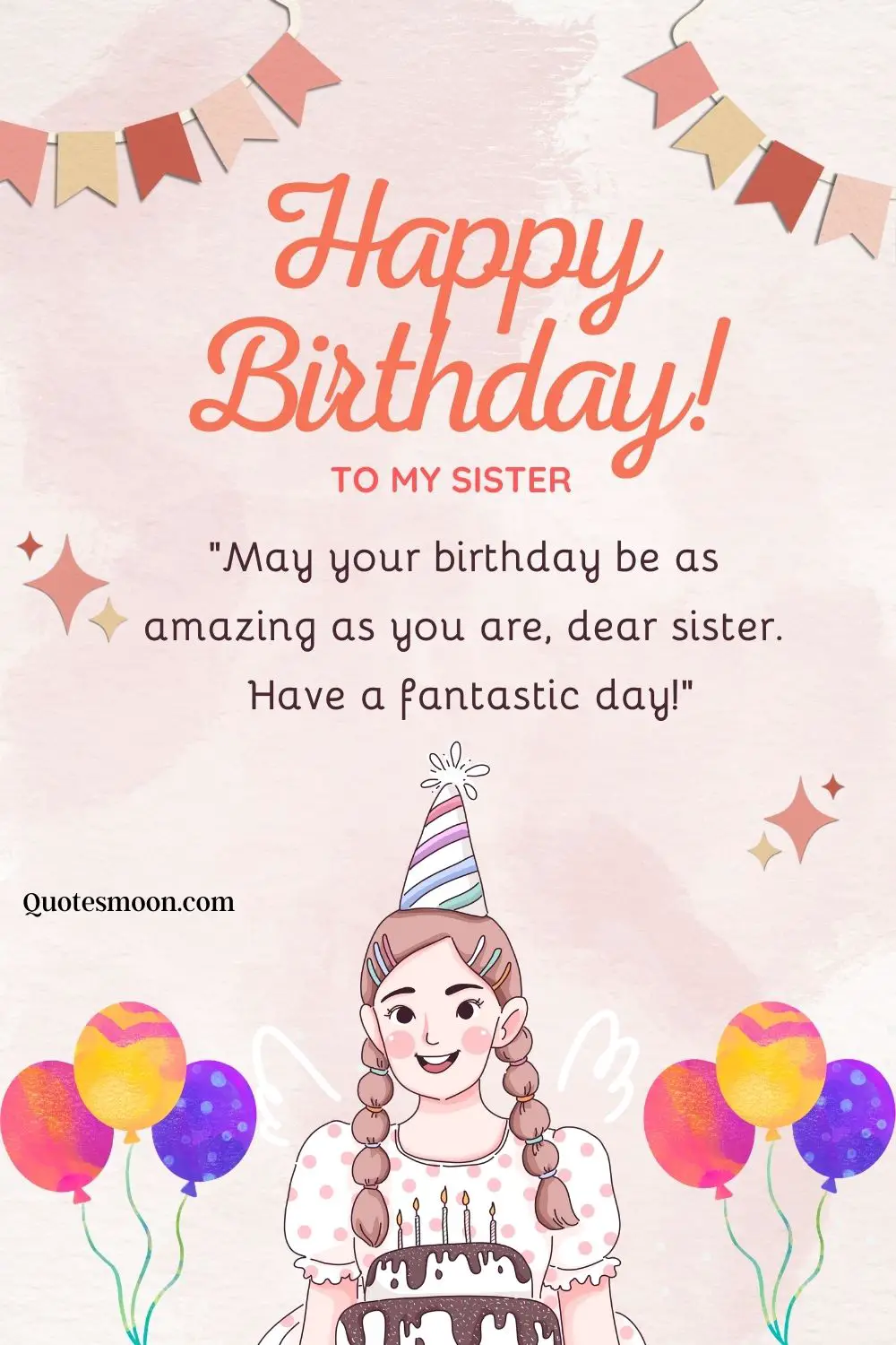 Happy Birthday Sister Have Awesome Day Image