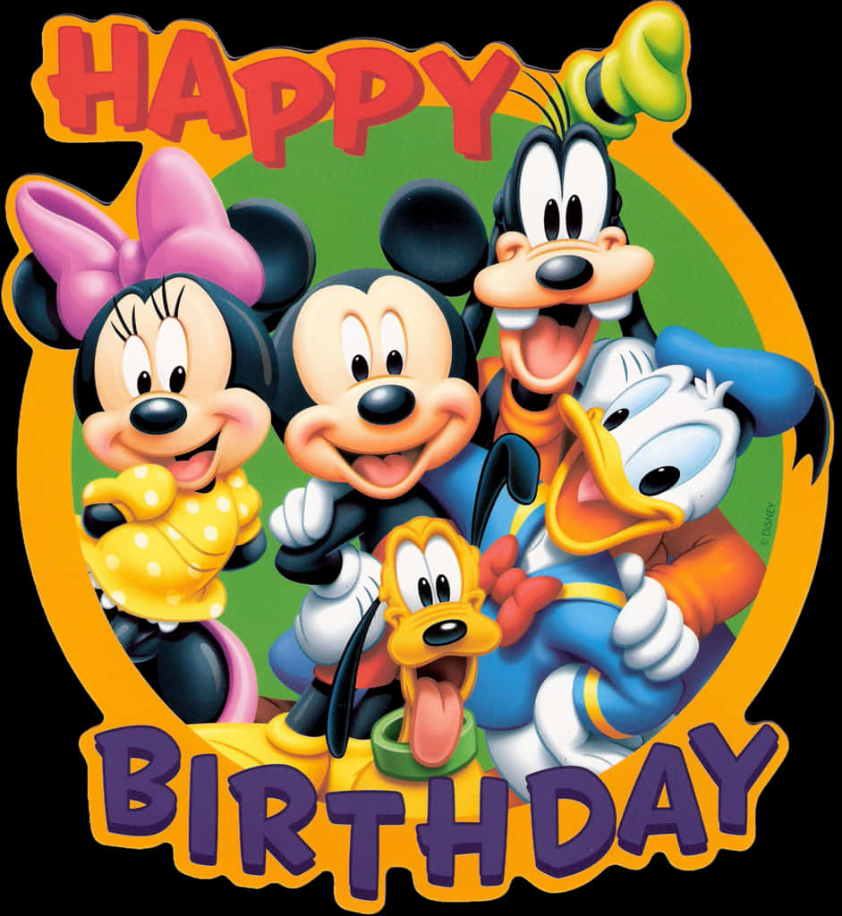 Happy Birthday With Micky With Disney Team Image