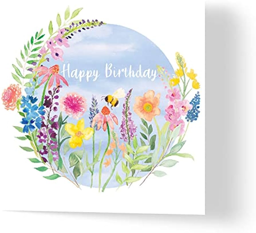 Happy Birthday With Flowers Have A Great Day Status