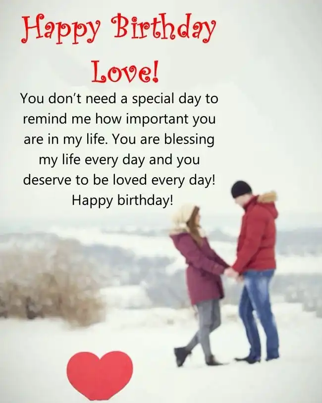 Happy Birthday Wishes For Lover Pic