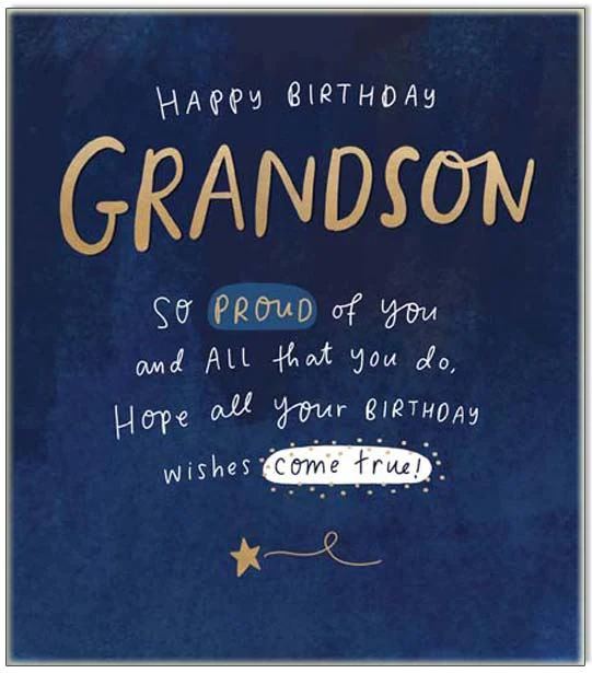 Hope All Your Birthday Wishes Come True Grandson Status