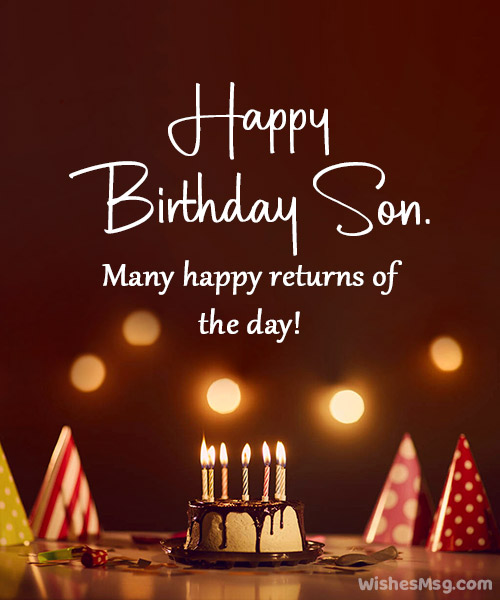 Many Many Happy Returns Of The Day Dear Son Status