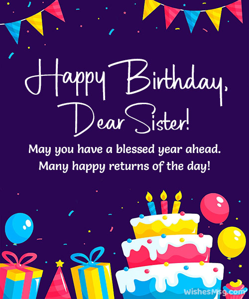 Many Many Returns Of The Day Sister Image