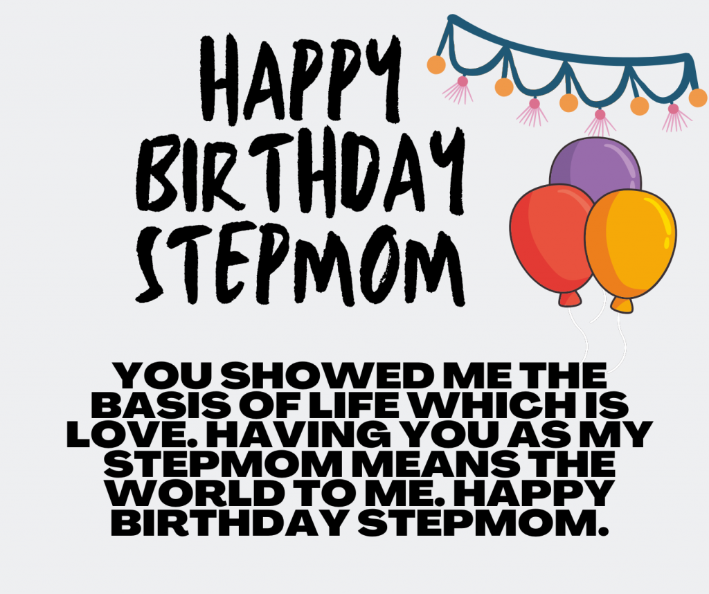 Stepmom You Mean The World So Much Happy Birthday Photo