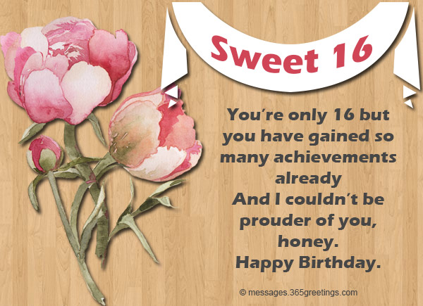 Sweet 16 Honey Happy Birthday Image