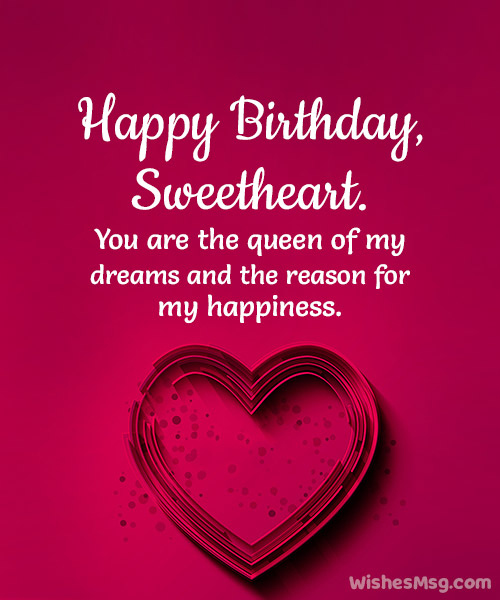 Sweetheart Happy Birthday Image