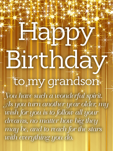 To My Grandson Happy Birthday Picture