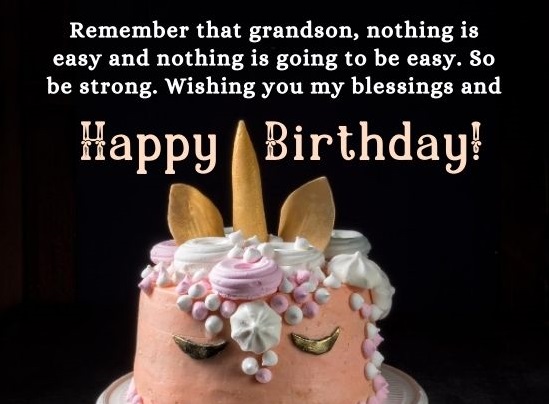 Wishing You My Blessing On Your Birthday Grandson Status