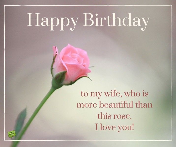 Happy Birthday To My Wife Who Is More Beautiful Then Rose Love You